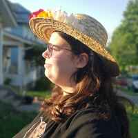 Fall Vibes Floral Straw Hat - Thumbnail 1