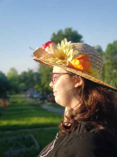 Summer Vibes Floral Straw Hat