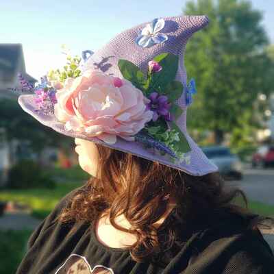 Blooming garden floral hat - Thumbnail 3