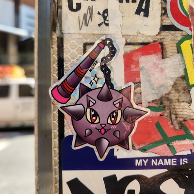 Cat Flail Sticker