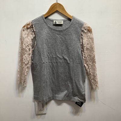 Leur Logette lacy sleeve long sleeve tee