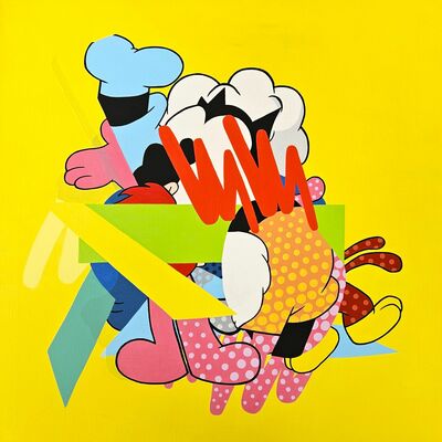 Painting by cazxu "merged toons yellow"