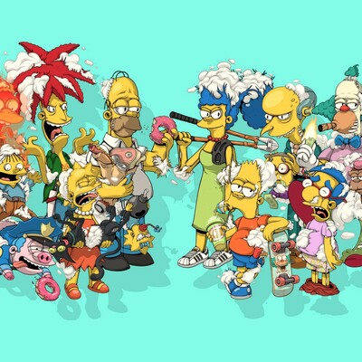A3 print by dhani barragan "deconstructed springfield" 
