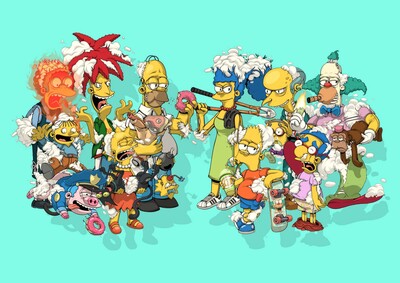 A3 Print by Dhani Barragan "Deconstructed Springfield" 