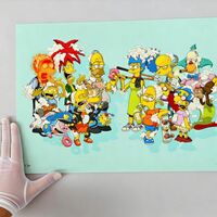 A3 Print by Dhani Barragan "Deconstructed Springfield"  - Thumbnail 1