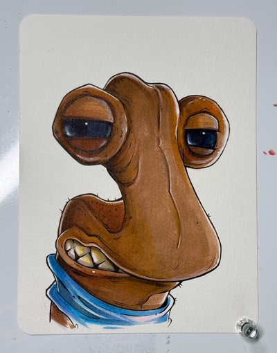 Hammerhead  Star Wars Day Sketch Original Art