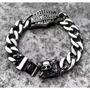 Fanshu Stainless Steel Harley Davidson Motor Cycle Skull Cross Bangle Bracelet for Men Women Fans Couple Friends Gift Fashion Jewelry-3