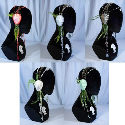 Limpet shell headdresses