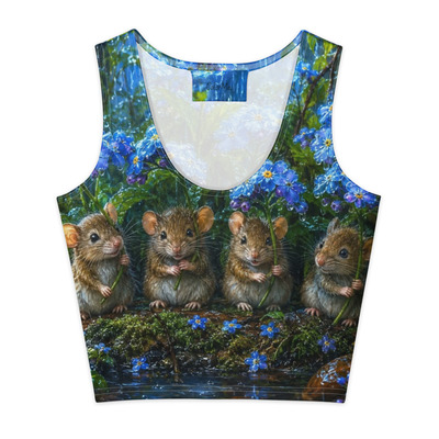 Kool friends cotton crop top
