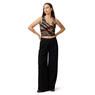 All american cotton crop top