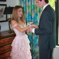 Elegant Off the Shoulder Light Pink Tiered Sequin Tulle Prom Dress Formal Evening Dress - Thumbnail 2