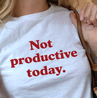 Free Shipping-NOT PRODUCTIVE TODAY TEE