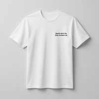 Free Shipping-DEVILS DON'T LIE ONLY HUMANS DO TEE - Thumbnail 2