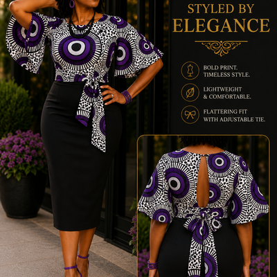 Royal eclipse crop top