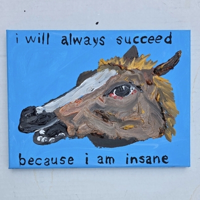 I will always succeed (horse mask1)