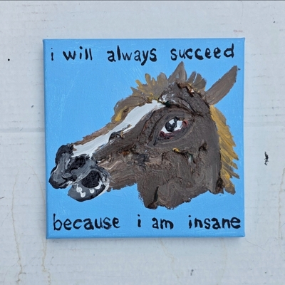 I will always succeed (horse mask3)