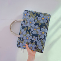 Forget-me-not Pattern Handbag For Notebook SPC14 - Thumbnail 4