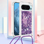 Glittery Quicksand Case With Lanyard For Google Pixel 10 9 GPC04-3