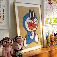 Painting by Celipe Perroloco "Corrupted Cosmic Cat"  - Thumbnail 2