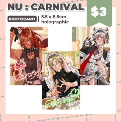 Nu : carnival sweet heart attack photocard