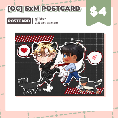 [oc] star x manager glitter postcard
