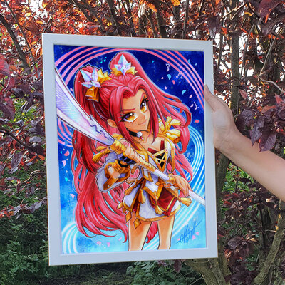 *poster & postcards* demon warrior mirai