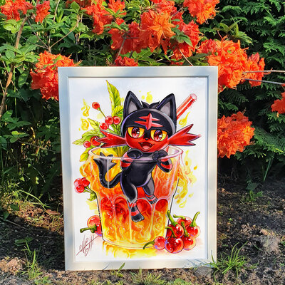 *poster & postcards* hot cherry peppers
