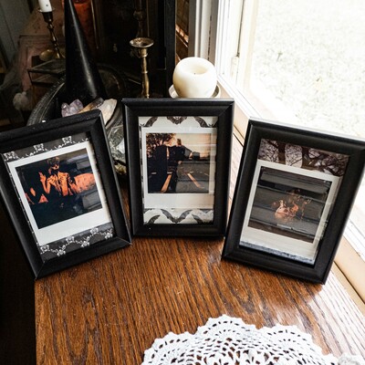 Framed poloroid prints