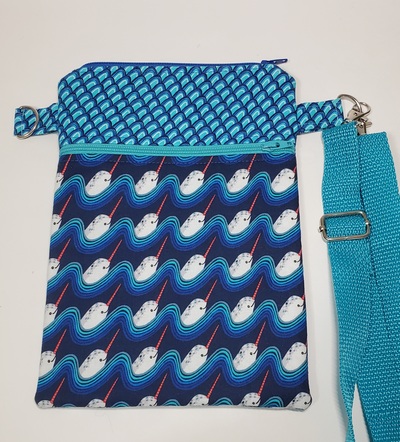 Hello Narwhal Crossbody Bag