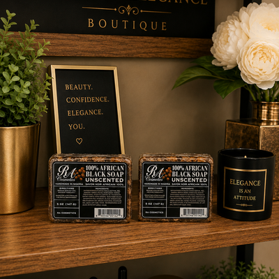 Black soap bar (unscented)