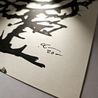 Painting by Celipe Perroloco "Corrupted Flower—Sketch & Final Work"  - Thumbnail 8