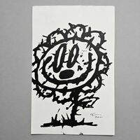 Painting by Celipe Perroloco "Corrupted Flower—Sketch & Final Work"  - Thumbnail 6