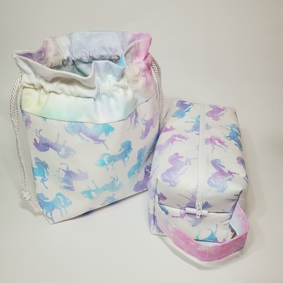 Rainbow galaxy unicorn bags