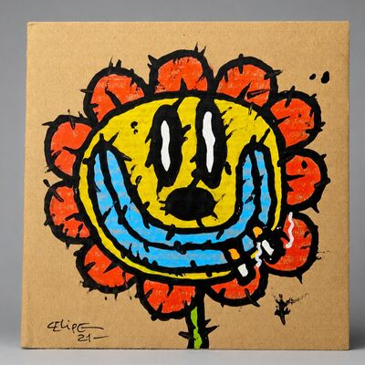 Drawing by celipe perroloco "corrupted smile flower ii"  - Thumbnail 5