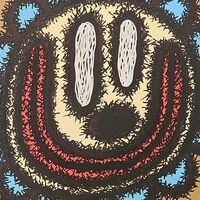 Painting by Celipe Perroloco "Corrupted Smile Flower Blue" - Thumbnail 5