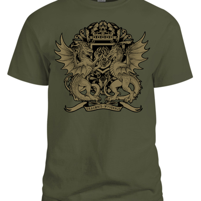 Coat of arms t-shirt- dragons/wyverns