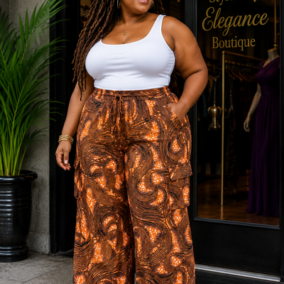 Golden earth palazzo pants - Thumbnail 2