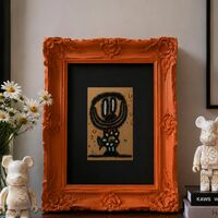 Painting by Celipe Perroloco "Corrupted Daisy in Hand"  - Thumbnail 2