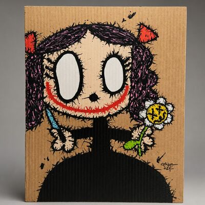 Painting by Celipe Perroloco "Corrupted Lady Flower" 