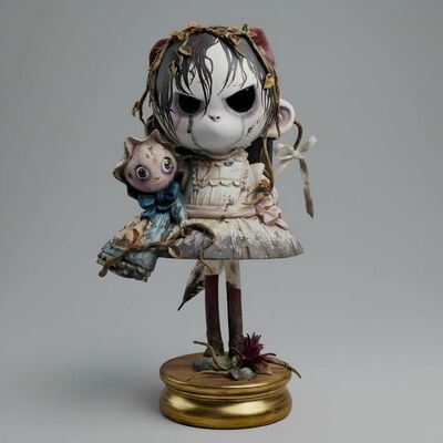 Arttoy by ramon pla & silvia perez "swamp girl (custom munny kidrobot)"