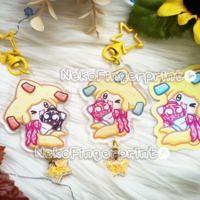 Jirachi & Minior Acrylic Keychain - Thumbnail 2