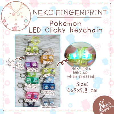 Led clicky keychain