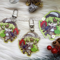 N & Zoroark Acrylic Keychain - Thumbnail 1