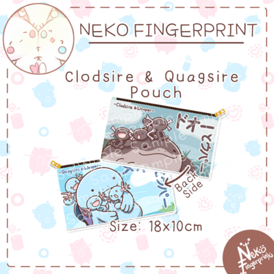 Wooper family zipper pouch
