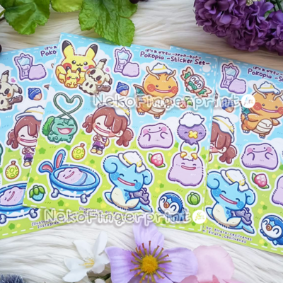 Pokopia kiss-cut sticker set