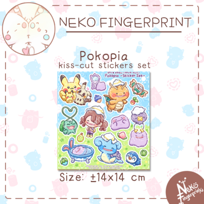 Pokopia kiss-cut sticker set
