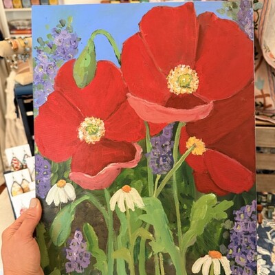 Original 12x16 inch painting “joy comes back”