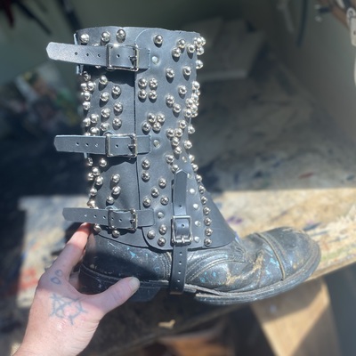 Studded Boot gaiter (premade)