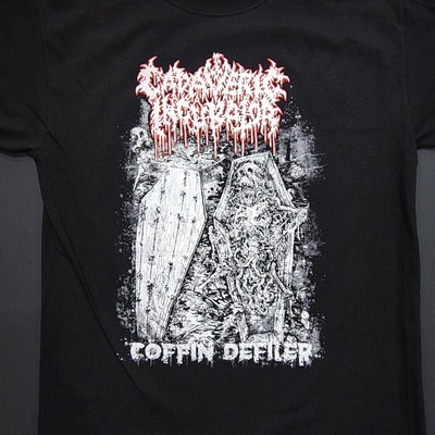 Cadaveric incubator 'coffin defiler' t-shirt