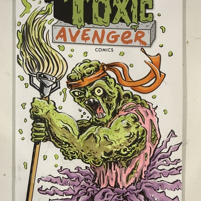 Toxic avenger original sketch cover